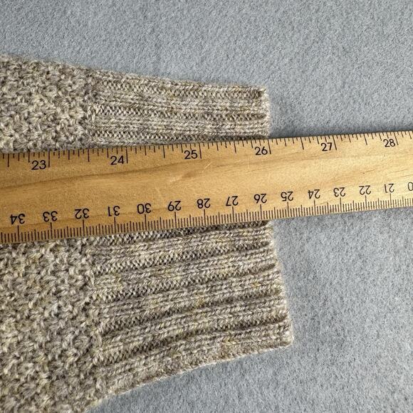 Pendleton Shetland Wool Full Zip Sweater Jacket L Shetland Wool Beige Knit NWT - Picture 16 of 16